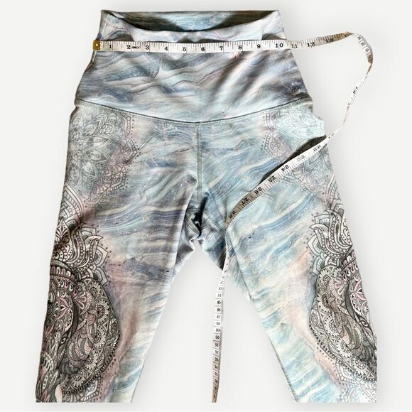 Evolution and Creation Mandala Elephant Print Stretch Leggings. Small. - Picture 3 of 6